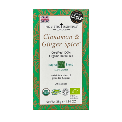 Cinnamon & Ginger Spice™ Herbal Tea - Kapha Blend - Certified Organic