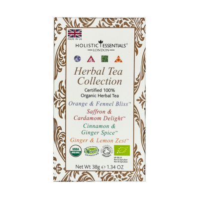 Organic Herbal Tea Collection™ Box- Four unique wellbeing blends