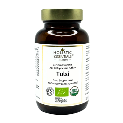 Organic Tulsi Herbal Capsules (60 Capsules) 