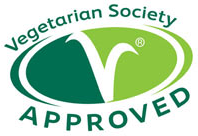 Approved by the UK’s Vegetarian S  <a href=